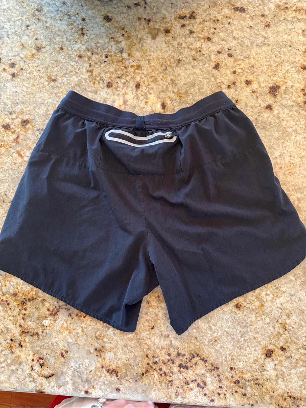 BURLEBO Men's black Drawstring Performance Hybrid Shorts size Small - Picture 4 of 6